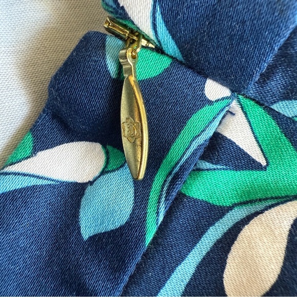 Draper James Graceland Cotton Blue Floral A Line Mini Skirt - Picture 9 of 9